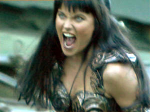 Xena yelling