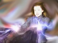 Cassiopeia shooting lightning