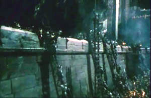 Soldiers climbing ladders