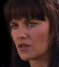Xena talking to Gabrielle