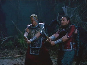 Archangels with swords