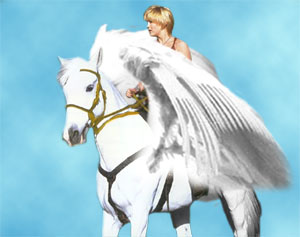 Gabrielle on Pegasus