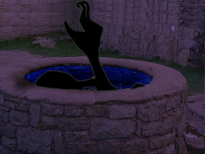 Object rising from well