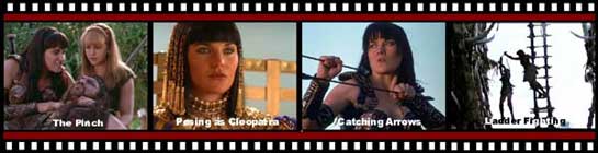 clips of Xena's many skills