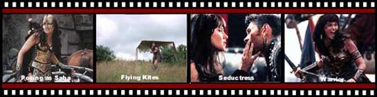 clips of Xena's many skills