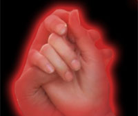 holding hands